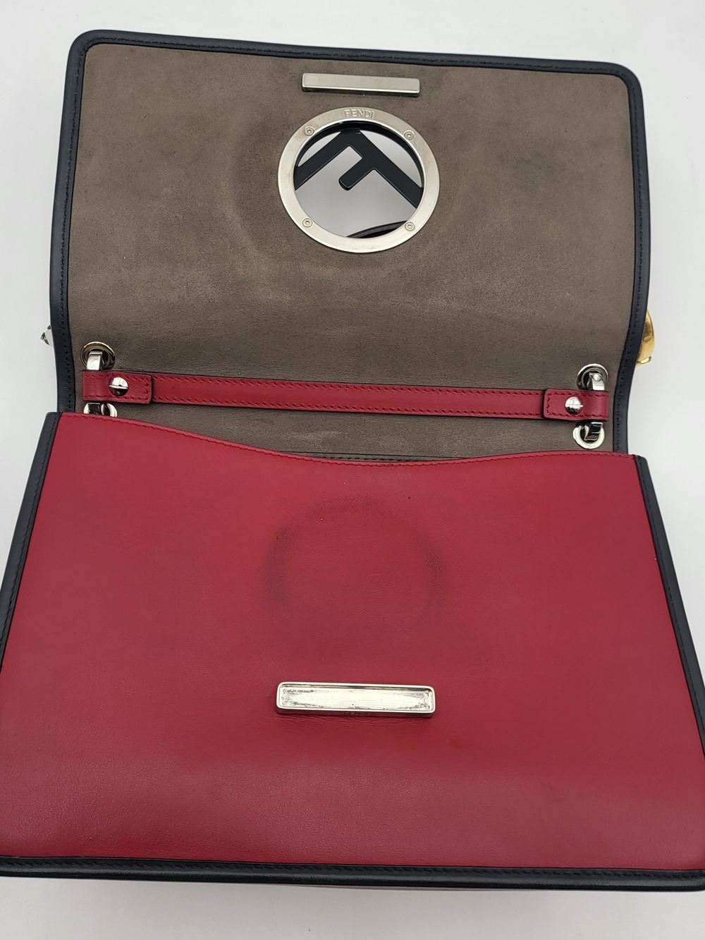 Fendi Kan I Woven Medium Baguette Shoulder Crossbody Bag. Auth w/COA.. - Picture 10 of 16